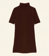 AGATHE CASHMERE DRESS -- DARK UMBER