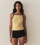 ANGIE RINGER TANK -- WILD HONEYSUCKLE