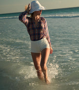 JANIS TOP -- CÔTE D'AZUR PLAID