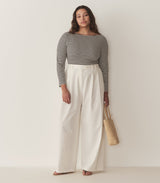 PAULETTE TEE -- NAVY NANTUCKET STRIPE